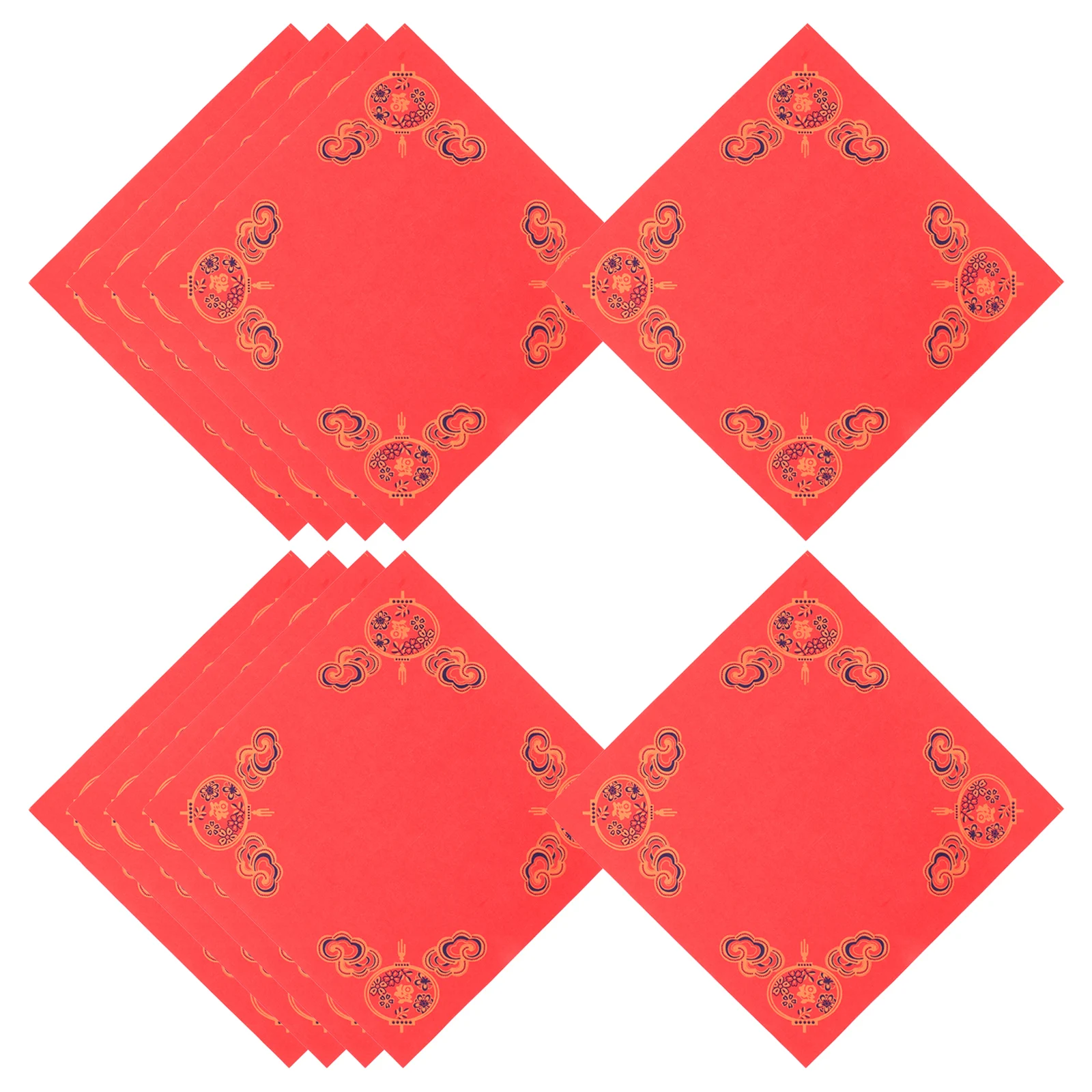 

20 Sheets Rice Paper Blank Fu Character Xuan Calligraphy Spring Festival Blank Fu Character Paper Art Supplies