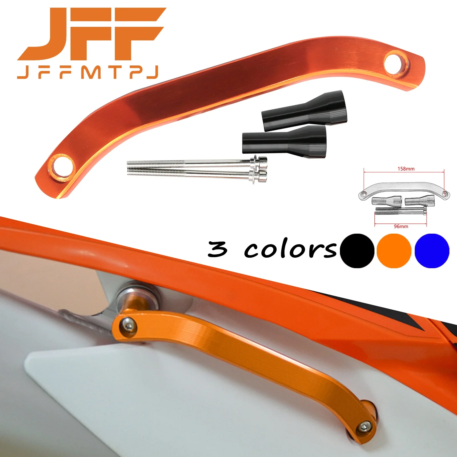 CNC Motorcycle Rear Handrail Passenger Seat Grab Handle For Husqvarna FC FX TX TC TE 125 250 350 450 For KTM SX SXF XC XCF EXC