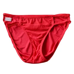 Sexy Silk Triangle Silk Low Waist Panties Underwear Women's Knitted Seamless Shorts Woman Clothes Briefs M L XL XXL