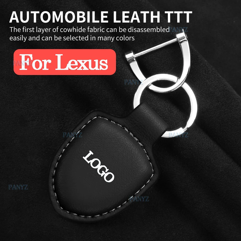 Car Leather Keychain Key Ring Keying Holder Accessories Keychain anti loss For Lexus ES RX NX  MS600 LX RC GS UX LC RZ