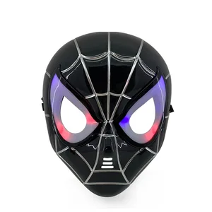 Disney Spider-Man Led Mask for Children, Iron Man, Captain America, Party, Stage Asuport, Legal, Anime, Present 11 Main Sales Mask Spider - №3