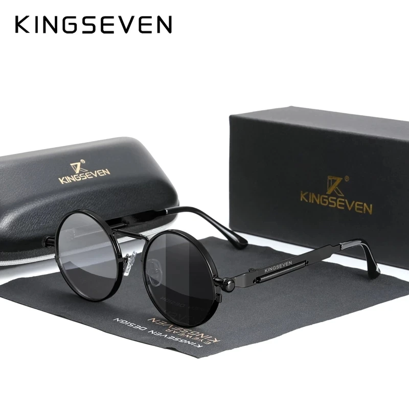 KINGSEVEN Round Sunglasses Vintage 6