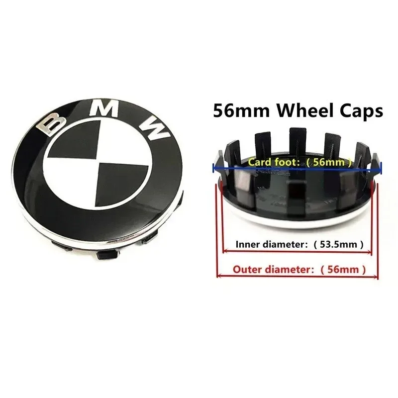 7Pcs Car Hood Front Rear Trunk Emblem Badge For BMW original Logo all black E36 E46 E53 E90 E60 E93 E87 G01 G20 X3 X5 F30 F20 X6 view 2