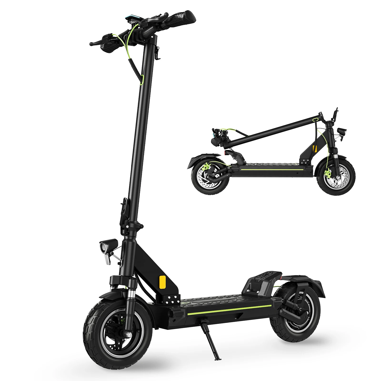 TODIMART D6 ABE Klappbarer E-Scooter für Erwachsene, 48V 13Ah Batterie, Reichweite 40–50 km, 10 Zoll Luftreifen, Vorne & Hinten Federung, Doppelbremssystem, APP-Steuerung, ABE e scooter
