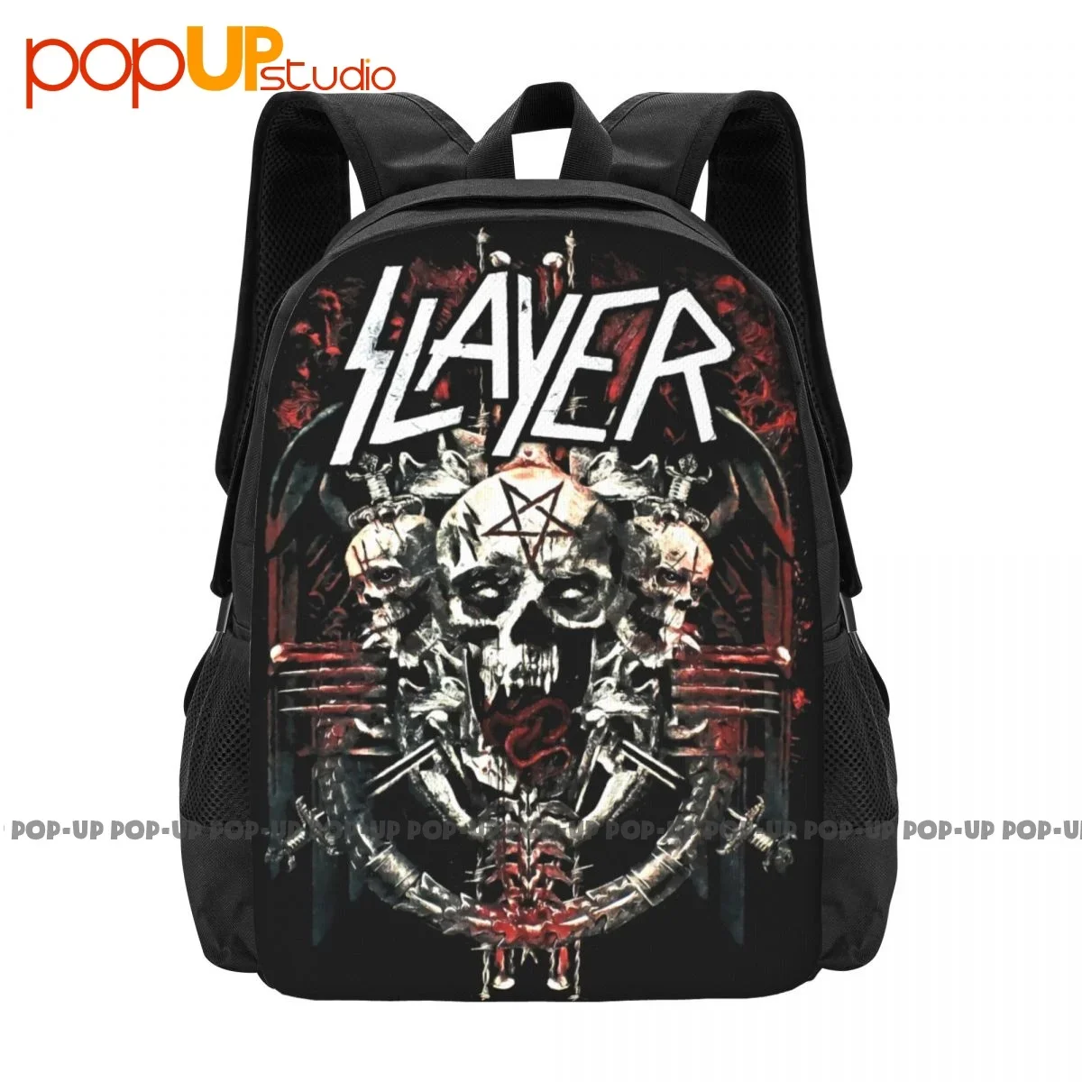 

Рассекающий демонический Admat Рок Рюкзак с металлической лентой большой емкости с милым художественным принтом спортивная сумка для бега на открытом воздухе