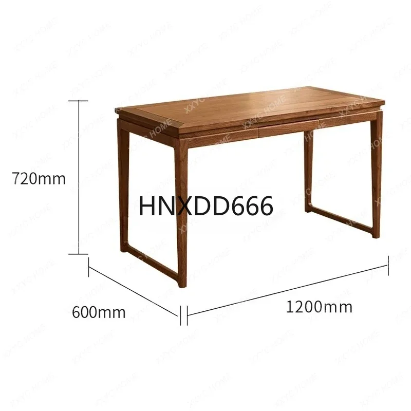 

Новый китайский стиль, стол из цельного дерева черного ореха и комбинация стульев, бытовой компьютерный стол, стол для каллиграфии дзен