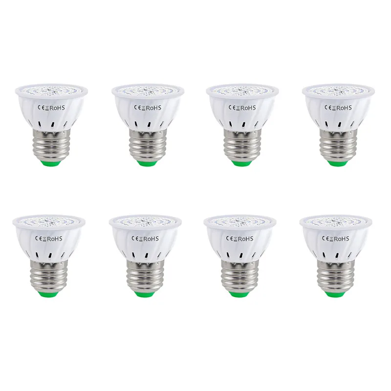 ABHU Led Plant Growth Lamp Lamp Beads Full Spectrum Plant Growth Lamp, For Flower Hydroponic Seed Organic Plant 8 Pcs