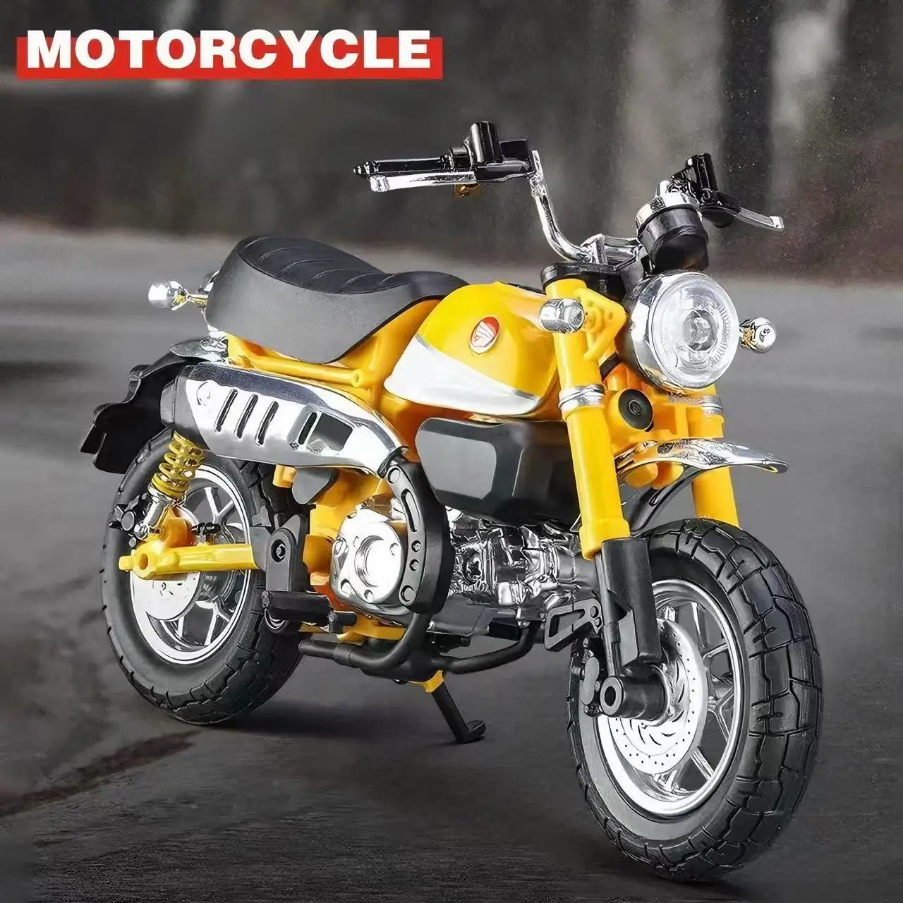 

1:9 Honda Monkey 125, спортивная модель мотоцикла из сплава, имитация литья под давлением, металлическая модель мотоцикла для уличных гонок со светом, детский подарок