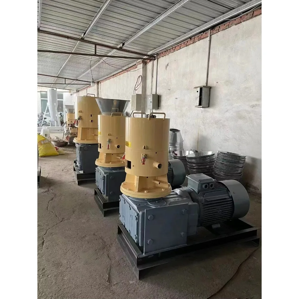 Home Use Small Flat Die Wood Pellet Machine - Easy Operate, High Capacity Biomass Fuel Maker for Pine, Cedar, Leaf, and Branch