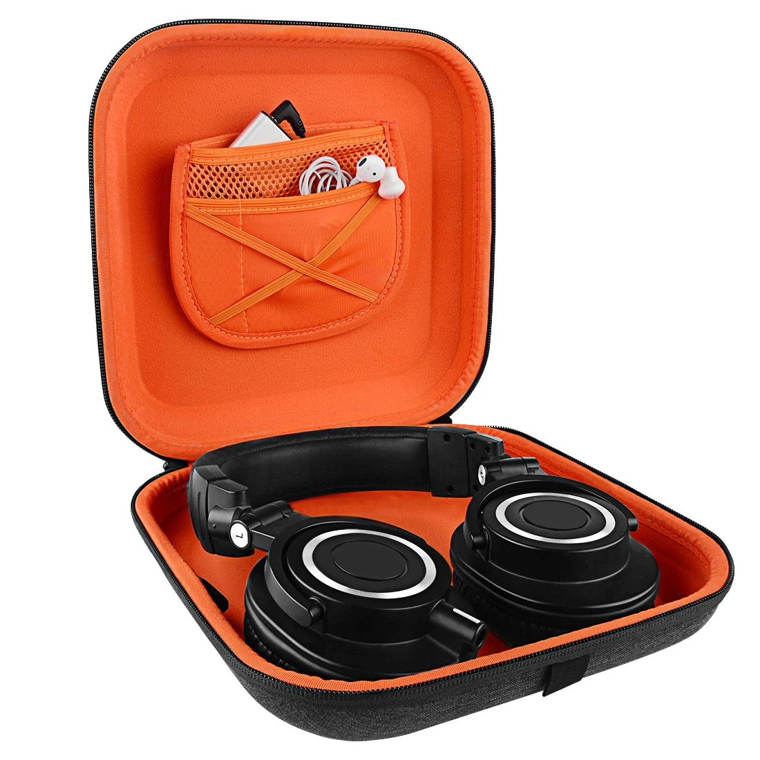 Geekria-Caso do fone de ouvido compatível com Audeze Maxwell, ATH-M50x, WH-1000xm5, Soundcore Space One Headsets, Travel Carrying Bag