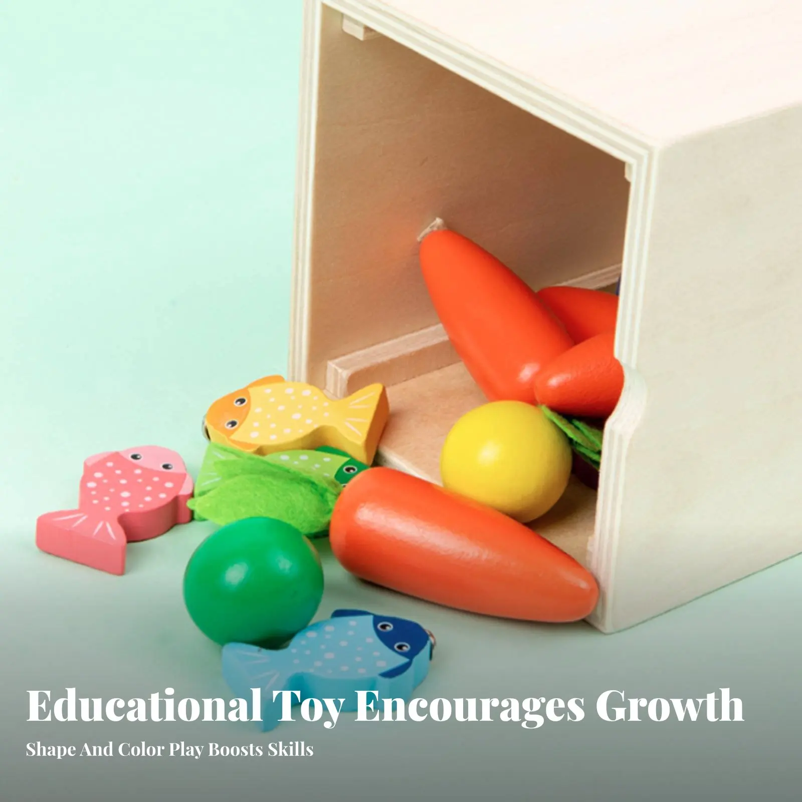 教育用形状分類ボックス-早期教育用形状分類器-幼児用微細運動能力向上おもちゃ-木製