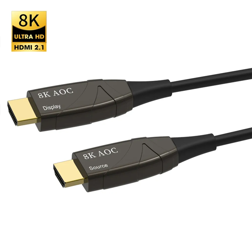 UltraHD 8K HDMI 2.1 Optic Fiber Cable 8K60hz 4K120hz High speed 48Gbps eARC HDR HDCP2.2/2.3 AOC Active Fiber for RTX 4070/4090