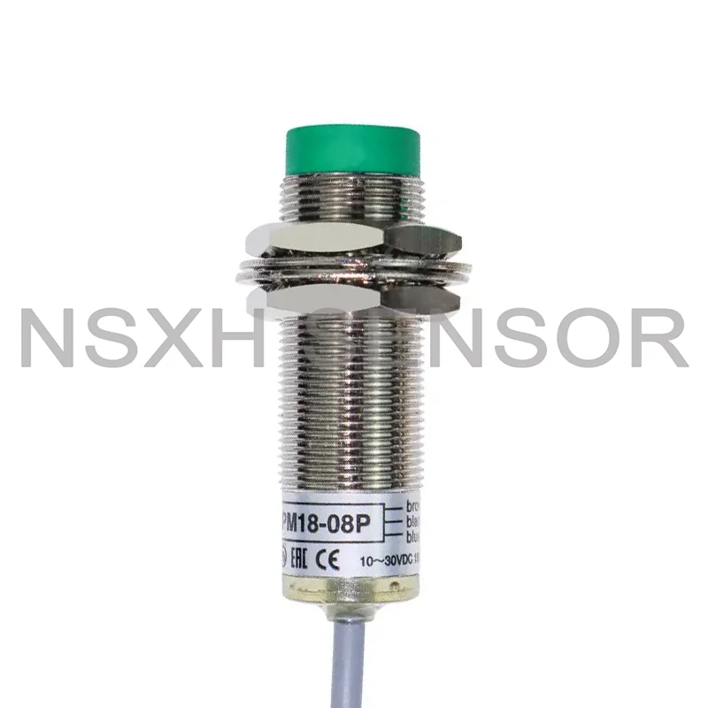 

New High Quality PM18-08P PM18-08N M18 Switch Sensor NO 10-30VDC Sn-8mm 2pcs