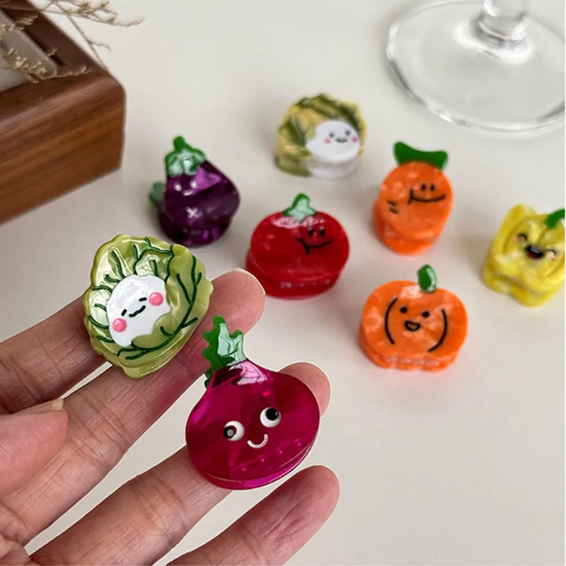 Cute Vegetable Series Mini Acetic Acid Small Clip Children's Side Clip Small Side Clip Bangs Hair Accessories