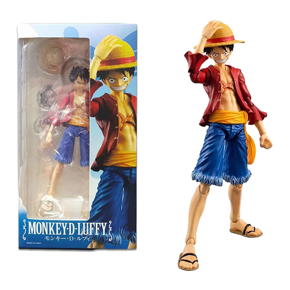 18CM Anime One Piece Luffy Action Figure Monkey D. Luffy Boy Action Figures Moveable Luffy PVC Statue Collection Model Doll Toys