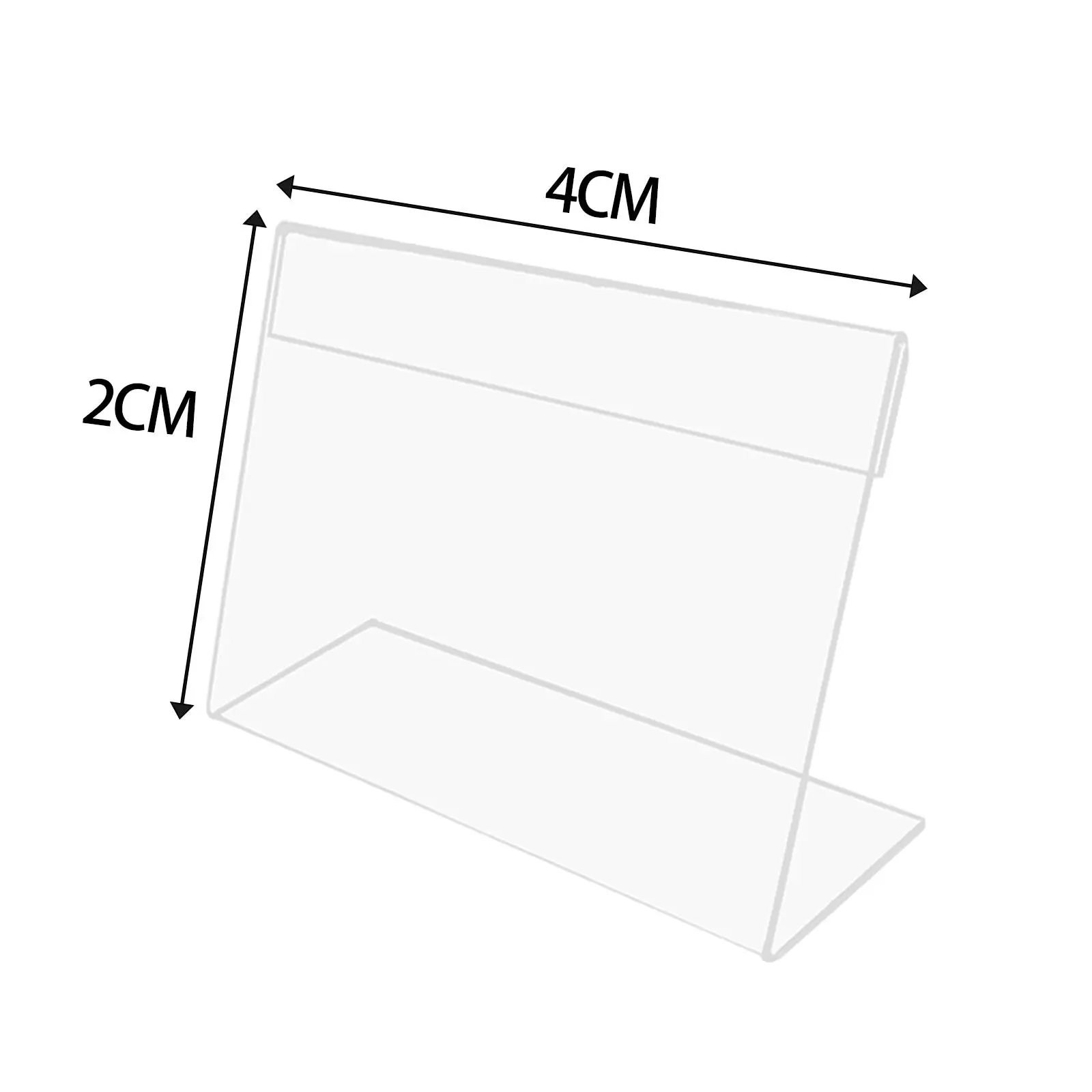 L-образная подставка для вывески, акриловый настольный держатель с именем, держатель для ценника, цена