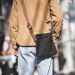 Maden Oil Waxed Shoulder Bag Vintage Doing Old Waterproof Messenger Bag Durable Canvas Designer Handbags School Travel Casual