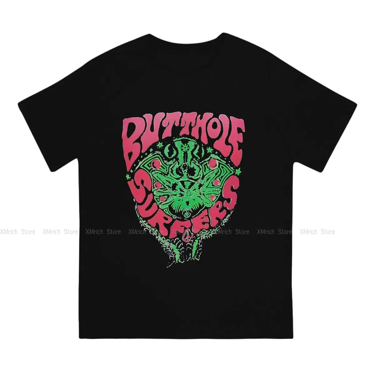 Cool T Shirt Men 100% Cotton Awesome T-Shirt Round Collar Butthole Surfers Tees Short Sleeve Clothing Printed image 2