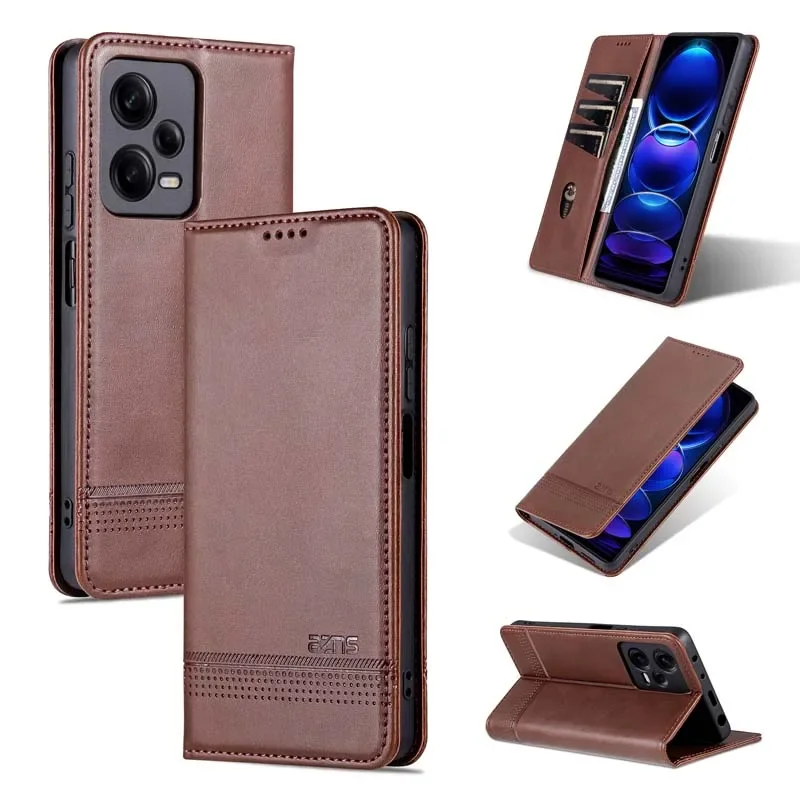 Flip Magnetic Leather Case For Xiaomi Redmi 12 12C 11A 13C 10A 9 9A 9C 9T Note 13 12 11 10 S Wallet Cover