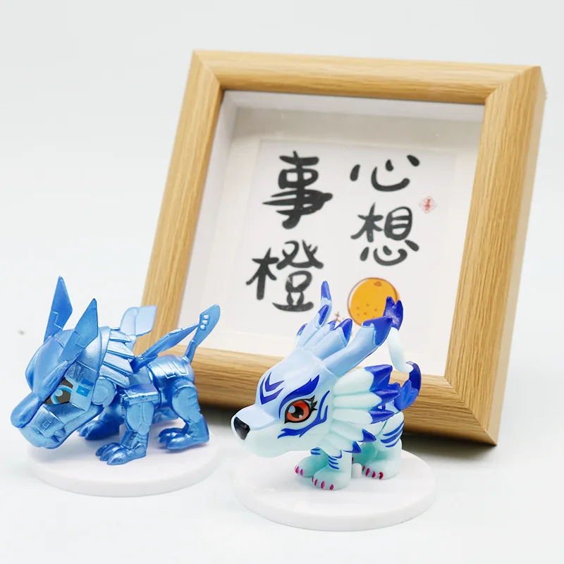 6pcs/set Digital Monster Kawaii Anime Action Figure Model Toy War Greymon Tailmon Decorative Model Birthday Gift view 5