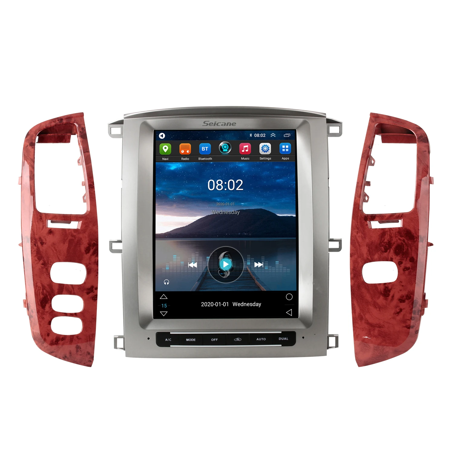 12.1 inch Android 10.0 Radio Touchscreen GPS Carplay Rear camera  for TOYOTA LAND CRUISER 100 2002-2007/ LEXUS LX470 200