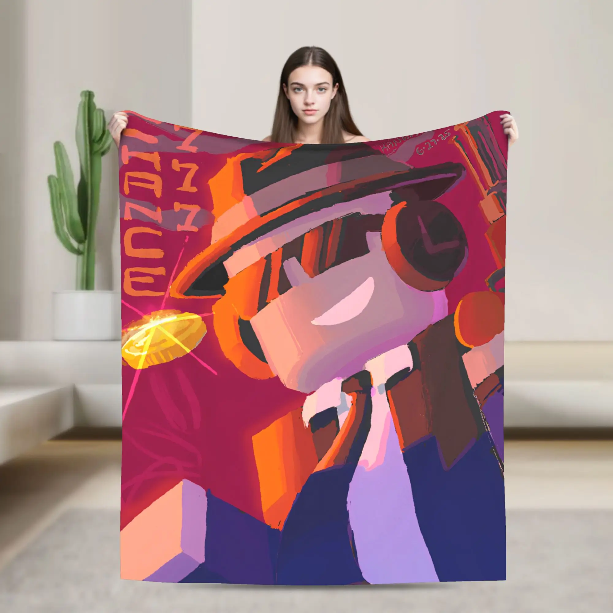 Forsaken Elliot and chance   Blanket  Soft Print Plush Throw Blanket For Kids Living Room Flannel Bedspread Bed Cover
