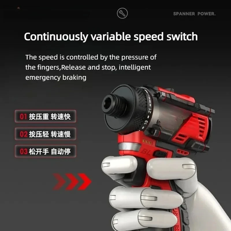 

Chigo Brushless Electric Drill 16.8V Cordless Drill Electric Screwdriver Mini Wireless Power Driver DC Lithium-Ion Battery