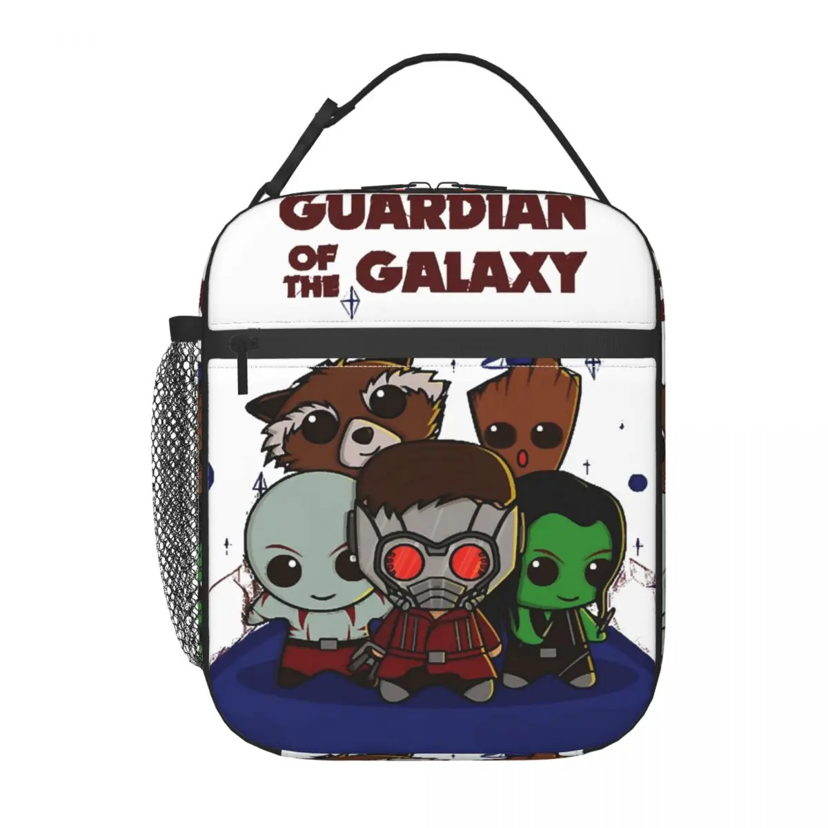 أكياس الغداء المعزولة من Guardians Of Galaxy، أكياس حاويات الطعام، صناديق الغداء الحرارية المبردة المحمولة للنزهة