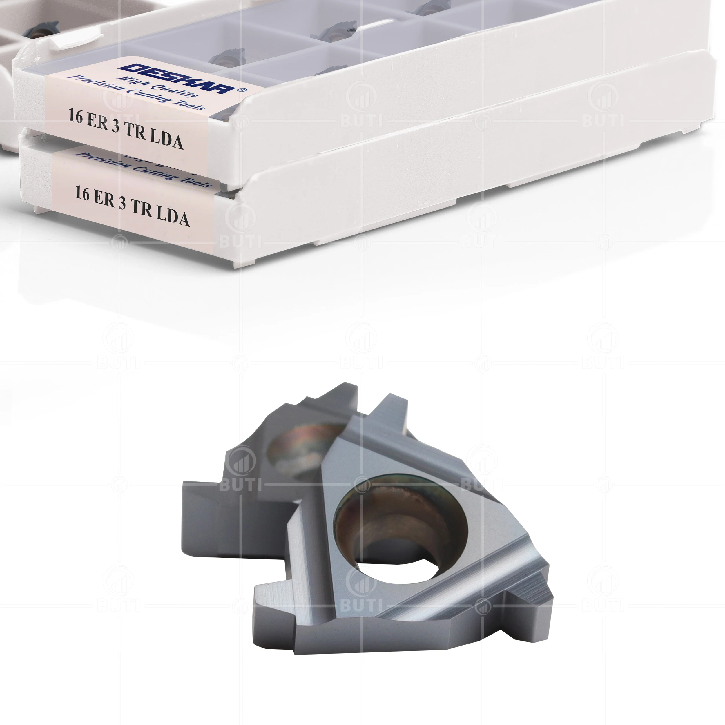 Imagem -03 - Deskar 100 Original 16er 16ir 1.5tr 2tr 2.5tr 3tr Lda Ferramentas de Torneamento Rosca Peças Carboneto Inserções Cnc Torno Cortador Corte