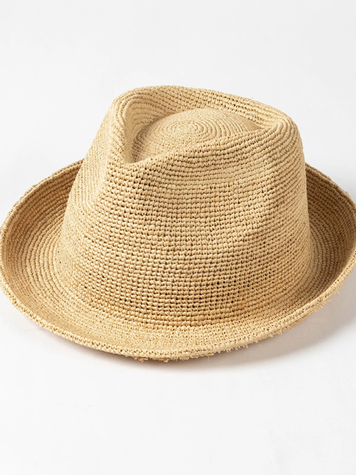chapeau-de-soleil-decontracte-en-paille-tressee-a-la-main-style-jazz-ideal-pour-le-printemps-et-l'ete-les-voyages-en-exterieur-protection-solaire-casquette-a-bord-court-en-crochet-laffey-grass