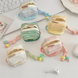 Mini sac de rangement portable pour écouteurs pour femmes et filles, sac de voyage Kawaii, étui pour écouteurs, petite chose, porte-monnaie, clé, bijoux, décorations mignonnes