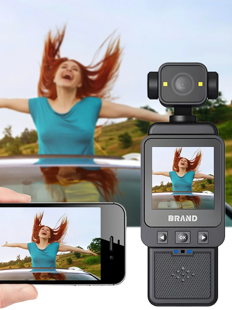 1080P WiFi Sports Wearable Camera Travel Bicycle Driver Recorder Pocket Camera for Outdoor Sport Bike Travel