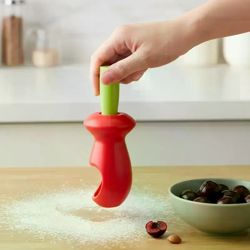 Cherry Pitter – Food-Grade Plastic Quick Pit Remover for Home Baking, Jam Making & Fruit Prep