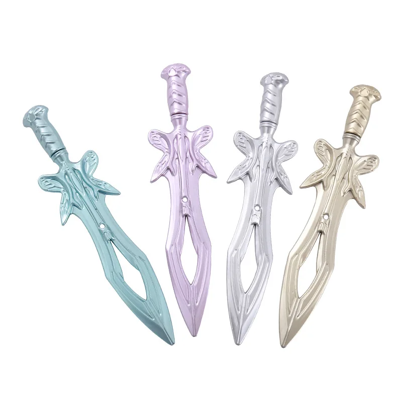 40 Pcs  Cute Butterfly Sword Gel Ink Pen Creative Weapon Styling Student Water Cartoon Fresh Prize Gift Weapon Pen