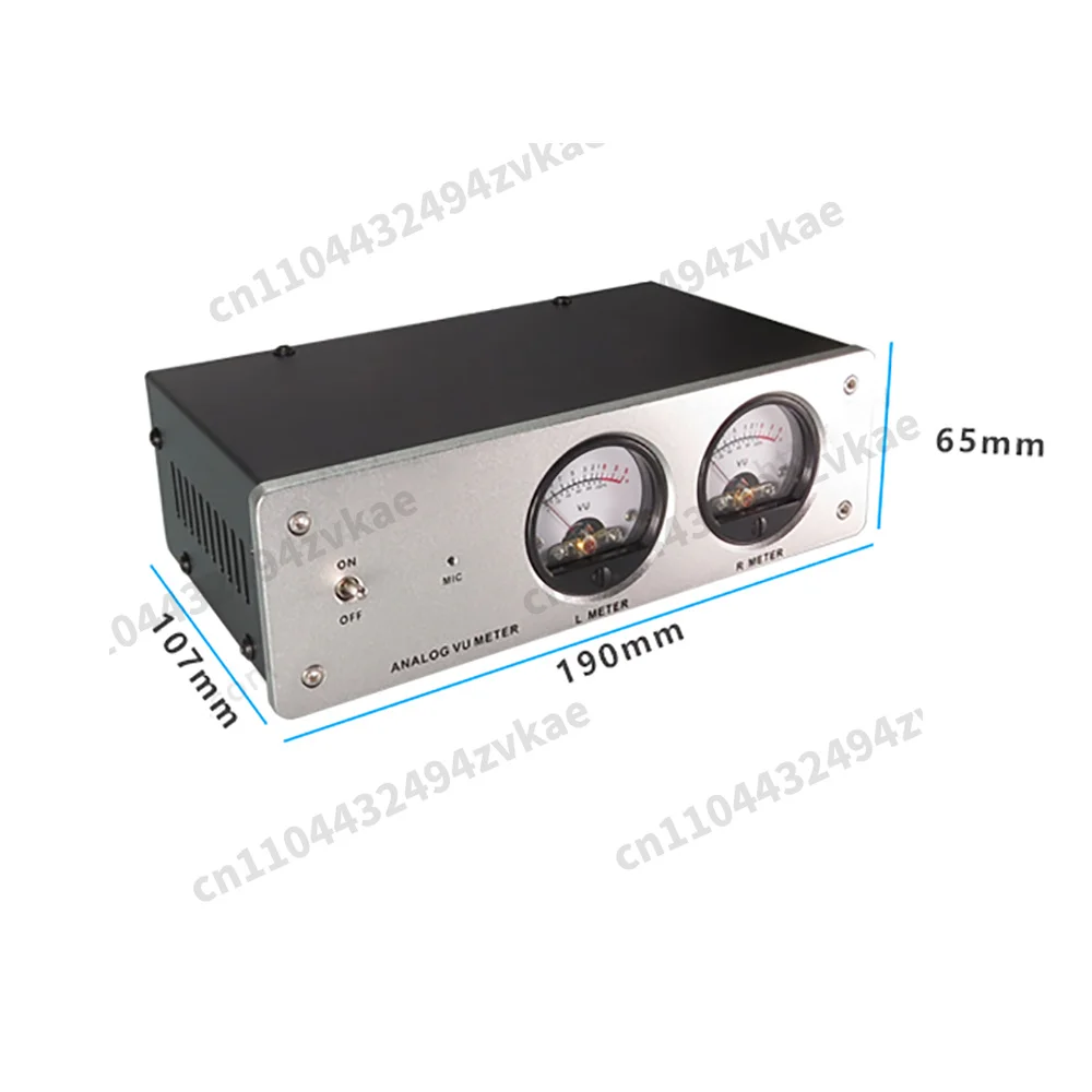 Control LED Yellow Backlight Dual Mode Aluminum Alloy PanelDual VU Level Meter Music Spectrum Analyzer – Voice