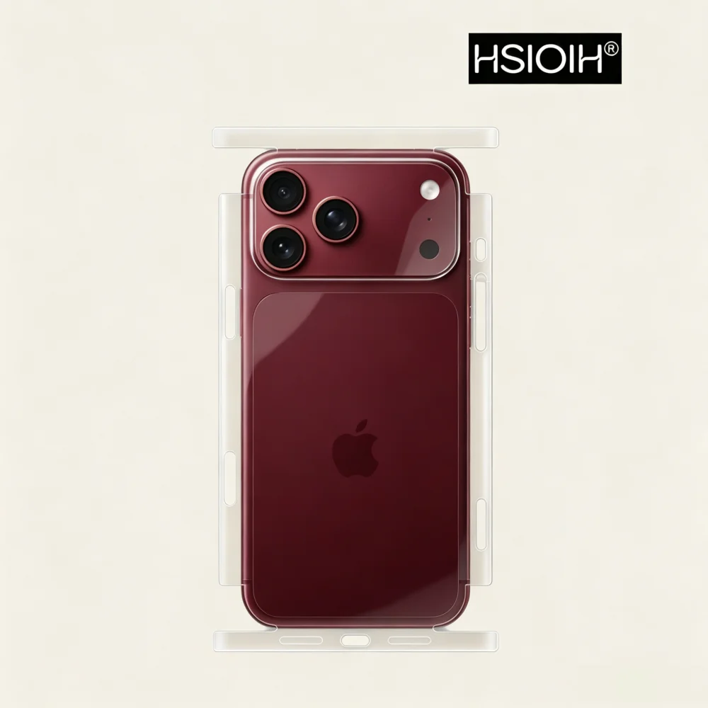 Back Hydrogel Film For iPhone 18 17 16 15 Air Pro Max Clear Matte Full Protection Border Side Back Protector Soft Films