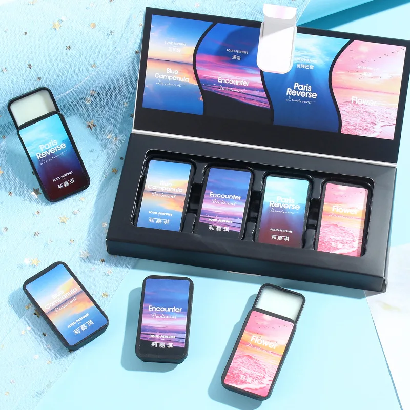 

4 шт./кор. духи с феромонами для женщин и мужчин, искушение, флирт, очаровательный аттракционный твердый бальзам, мягкий аромат, парфюмерия для свиданий