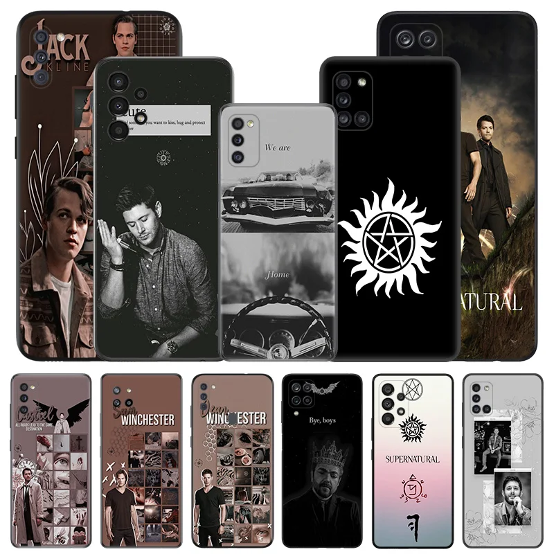 Phone Cases For Samsung A71 A54 A53 A52 A72 A73 A42 A51 A33 A32 A13 A22 A14 A24 A31 41 Supernatural Crowley Soft Anti-Drop Cover