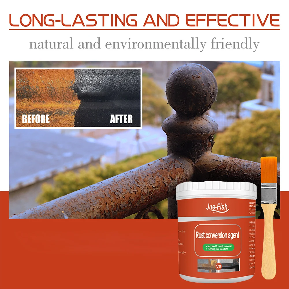 Fast Metal Rust Remover 300/100g Rust Conversion Agent Multi Purpose Rust Renovator Anti-corrosion for Car Cleaning