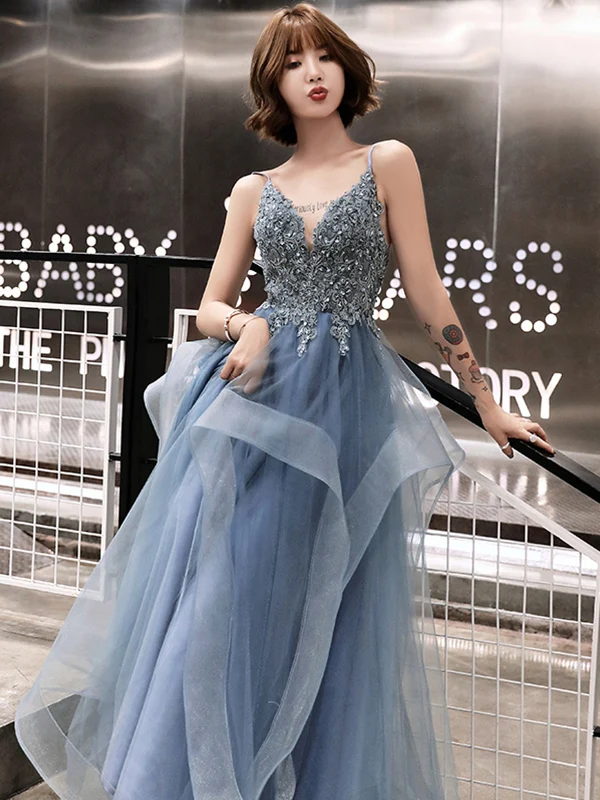 blue-evening-gown-sexy-strapless-ball-gown-birthday-party-hostess-puffy-skirt-mid-waist-diamond-embellished-long-dress