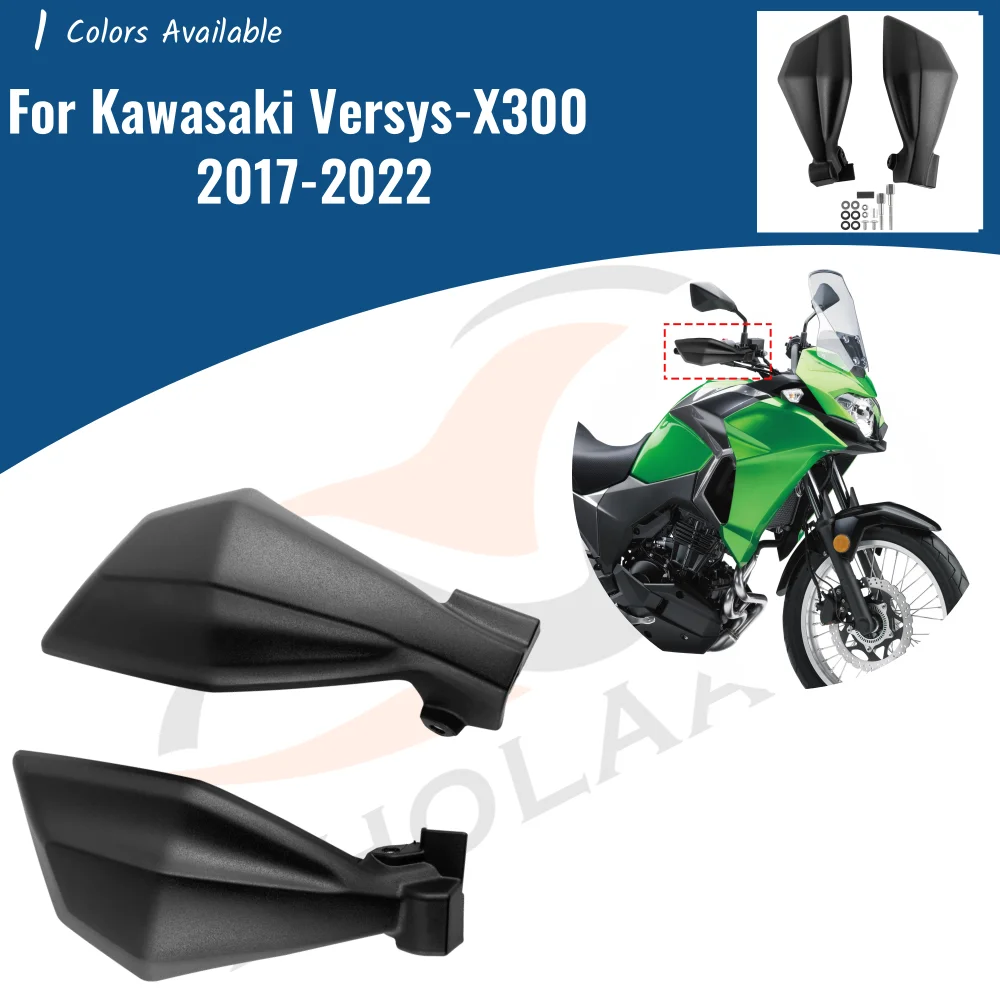 For Kawasaki Versys-X300 2017-2024 Hand Guard Motorcycle Handguards Handlebar Wind Devidor For Versys X300 X 300 2021 Accessory