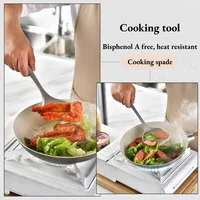 15Pcs Khaki Food Grade Silicone Kitchen Cookware Utensils Turner Spatula Soup Spoon Practical Cooking Tool Kitchenware Set 5