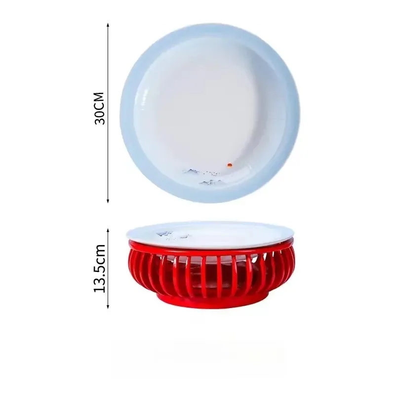 Continuous Insulation Ceramic Plate Tableware Set with Resin Alcohol Heating Food Heater for Restaurant Equipment