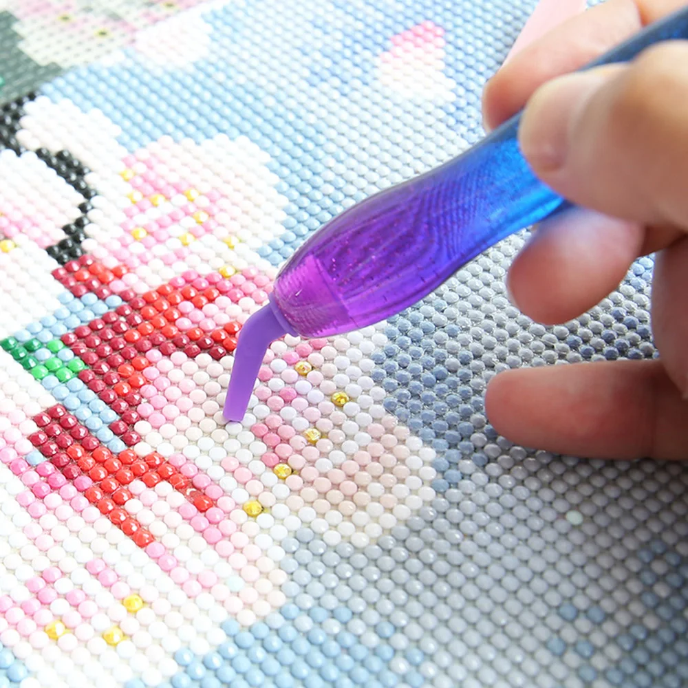 5D DIY Crafts Resin Diamond Painting Pen Thread Metal/Plastic Replacement Pen Heads Point Drill Pens With Glue Clay And Roller