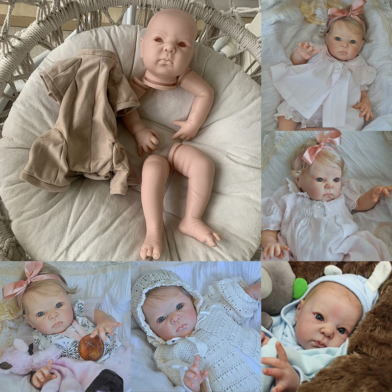 18inch Dimitri Reborn Doll Kit for Baby Soft Touch Fresh Color Diy Unpainted Reborn Kits Diy Reborn Dolls