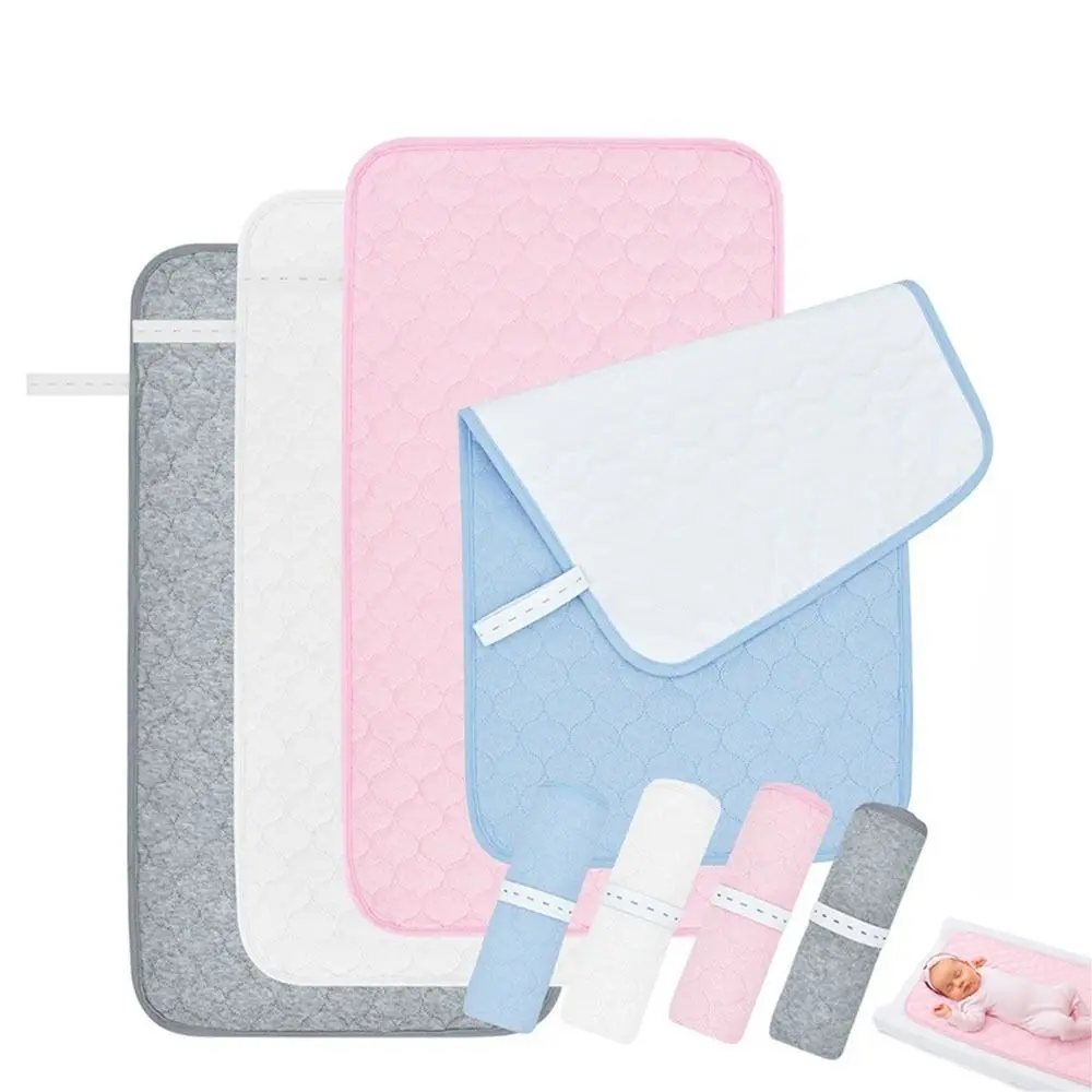 Non-slip Baby Changing Pad Breathable Waterproof Baby Diaper Pad Rectangle Foldable Bassinet Mat Liners for Nursing Table