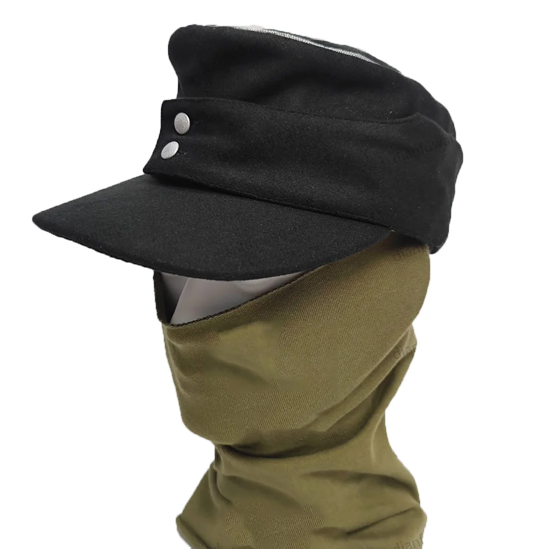 Gorra M43 lana algodón camuflaje – réplica Segunda Guerra Mundial - imagen 3