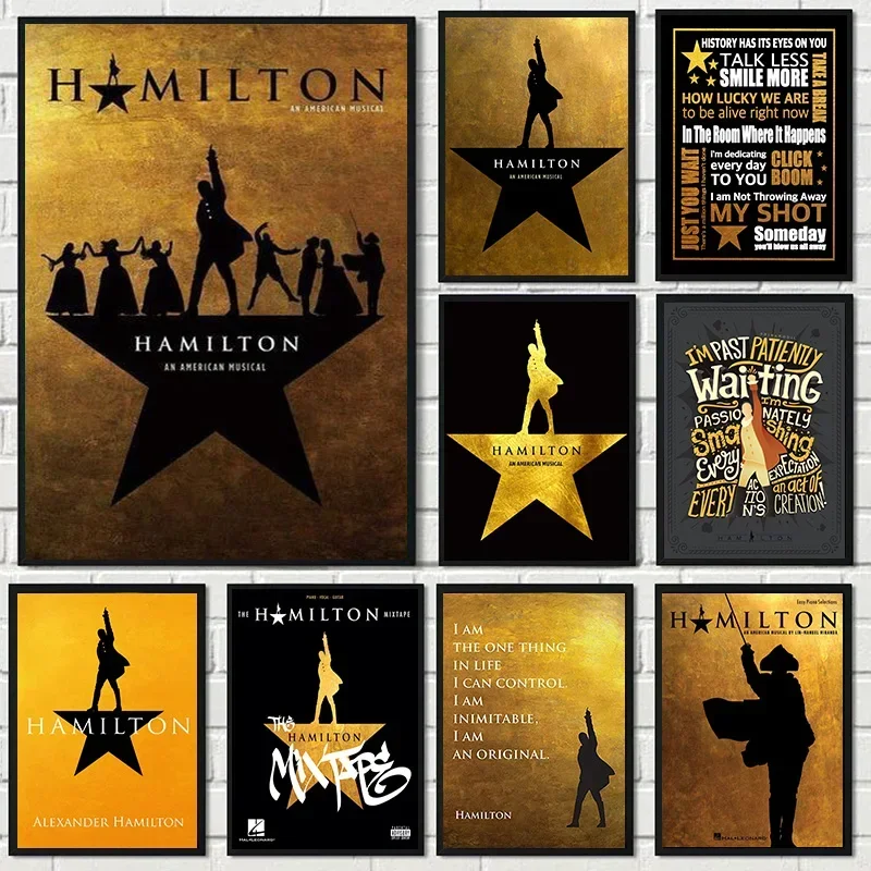 Pintura em tela musical americana hamilton alexander hamilton schuyler irmãs pintura a óleo pintura de parede decoração de home theater