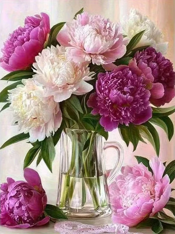 quebra-cabeca-de-vidro-com-peonias-em-tons-pasteis-decoracao-de-parede-floral-vintage-para-casa-e-lazer