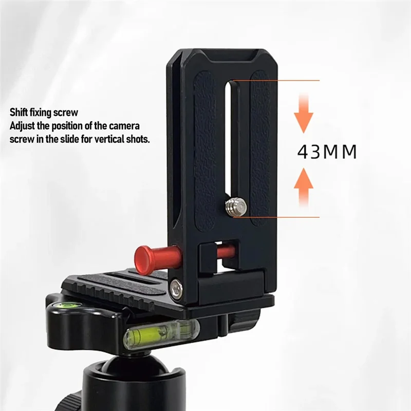 Braket L Kamera CLCU Vertikal Horizontal Switching 1/4 Inci Lipat Quick Release Untuk Kamera Mirrorless